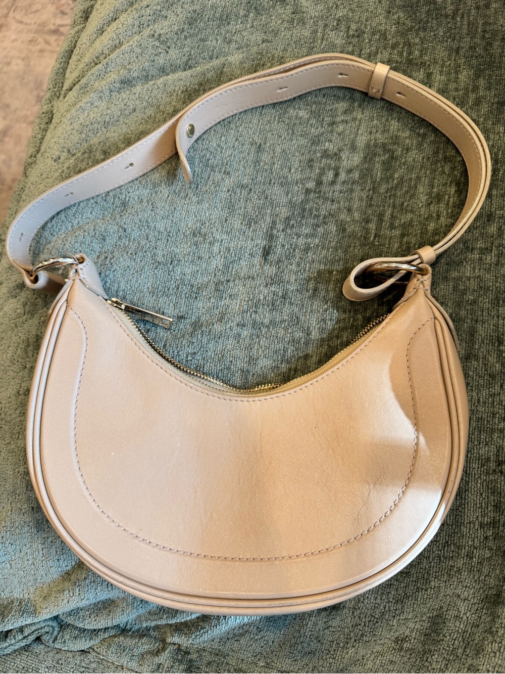 Lancaster Classic Cream Crescent Shoulder Bag - Women